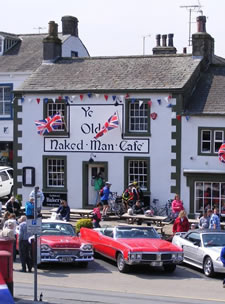 Ye Olde Naked Man Cafe (and bakery), in the town of Sett 