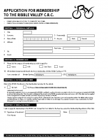 RVCRC Membership Application Form